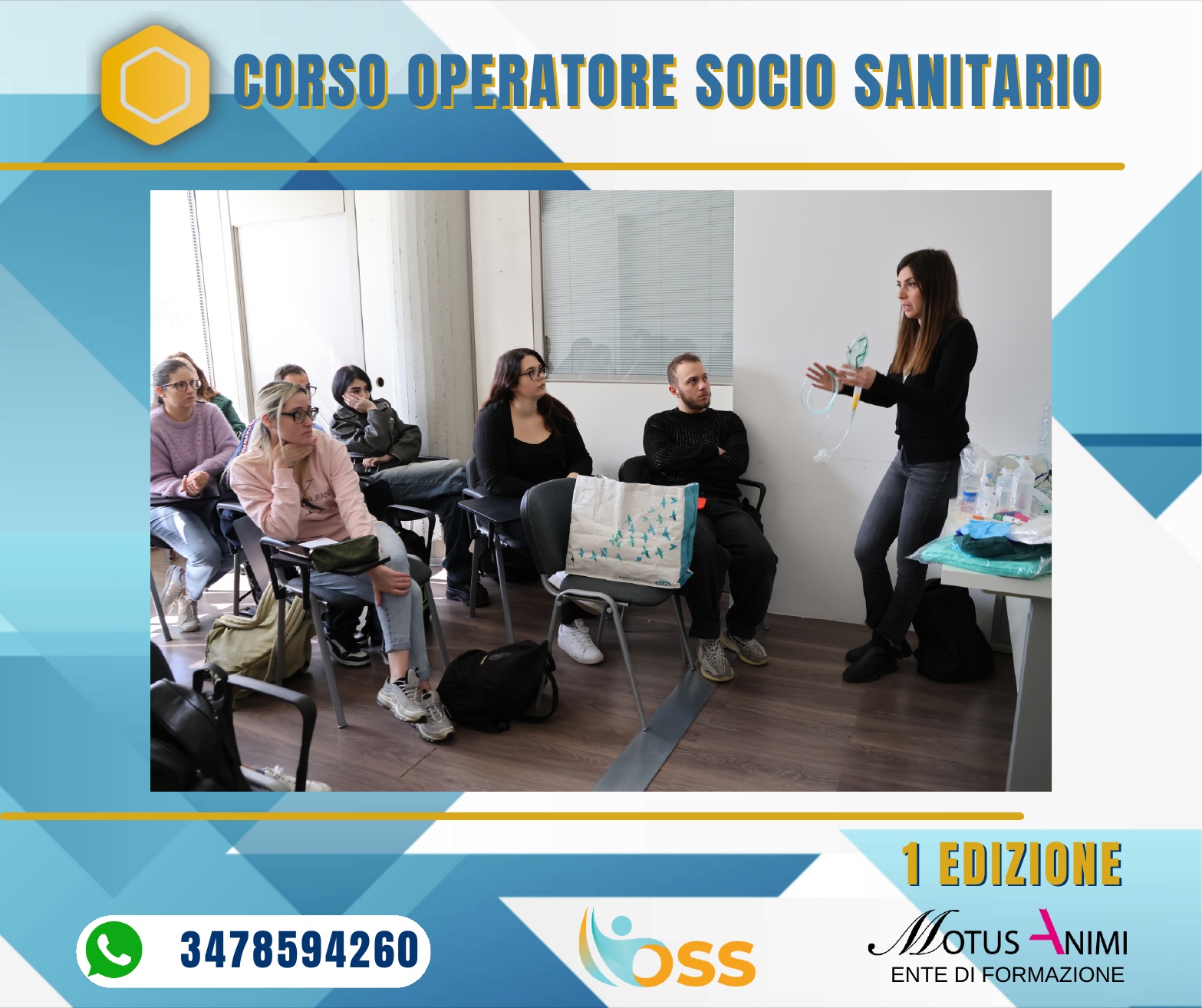 Corsisti durante una lezione pratica OSS