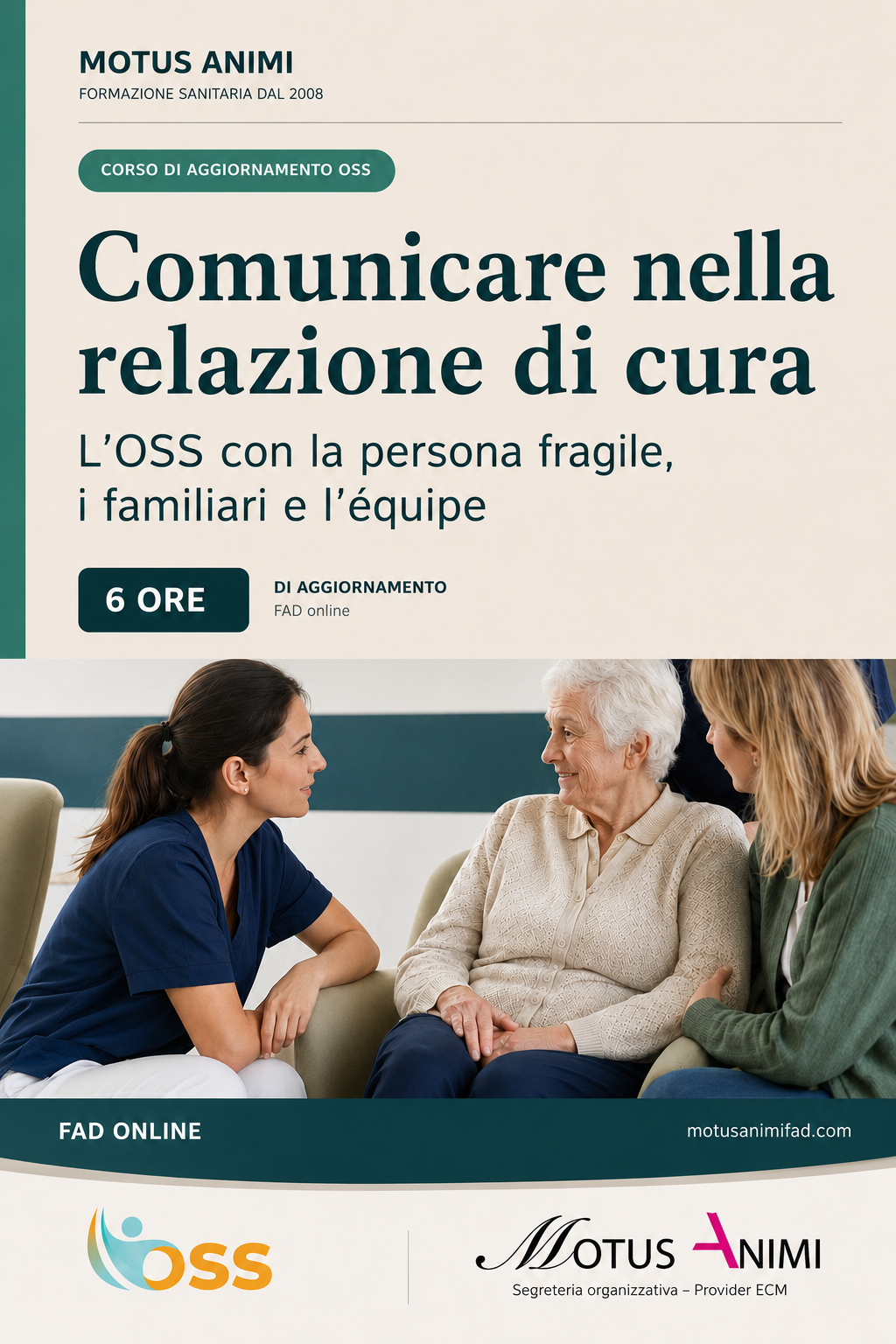 Locandina corso Comunicare nella relazione di cura