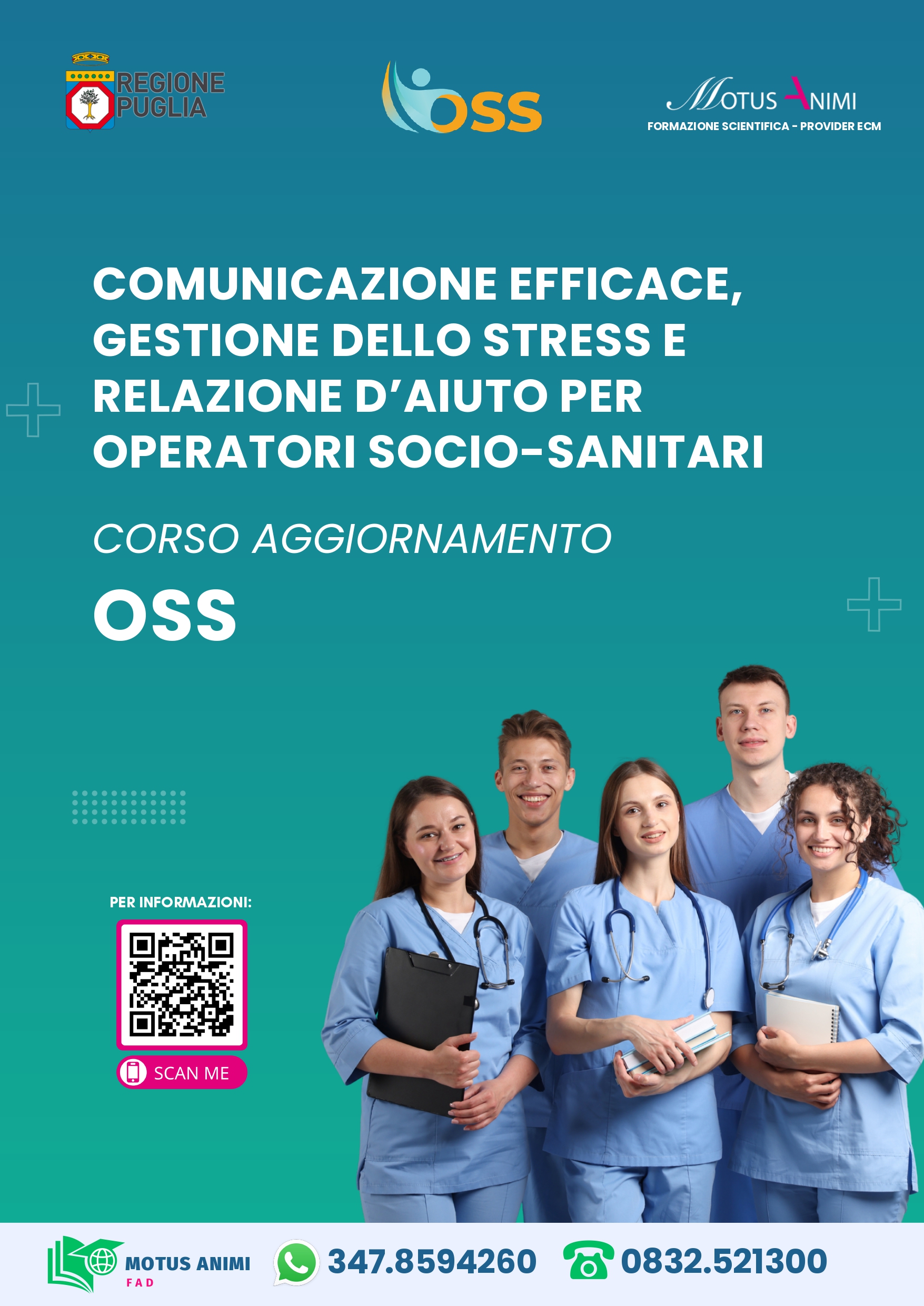 Locandina corso Comunicazione efficace, gestione dello stress e relazione d’aiuto